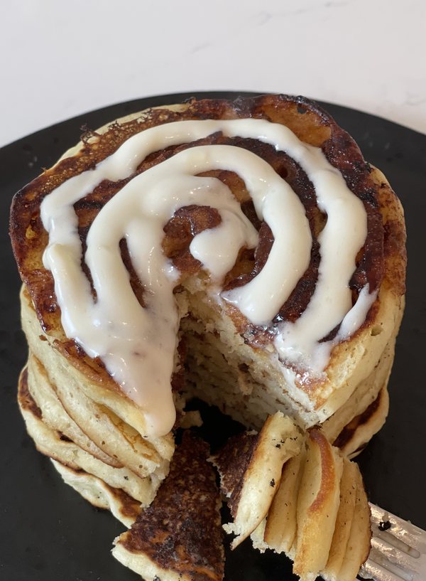 Cinnamon Roll Pancakes